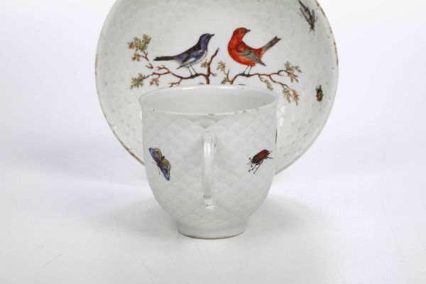 Tazza con piattino<BR>Germania, Manifattura di Ludwigsburg, 1770-1775<BR>  - Asta Porcellane venete ed europee di un'importante Famiglia veneziana - Associazione Nazionale - Case d'Asta italiane