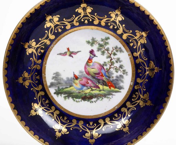 Tazza con piattino<BR>Inghilterra, Manifattura di Worcester, 1770-1780 circa  - Asta Porcellane venete ed europee di un'importante Famiglia veneziana - Associazione Nazionale - Case d'Asta italiane