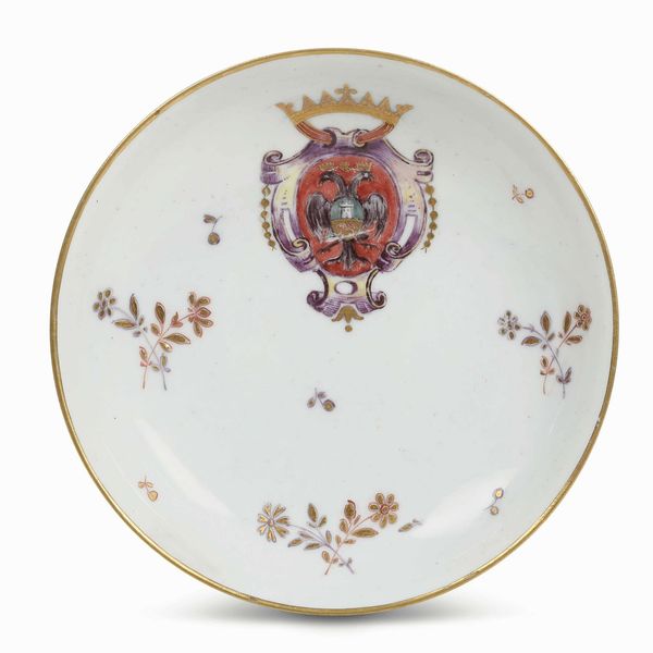 Piattino<BR>Venezia, Manifattura Cozzi, 1770 circa  - Asta Porcellane venete ed europee di un'importante Famiglia veneziana - Associazione Nazionale - Case d'Asta italiane