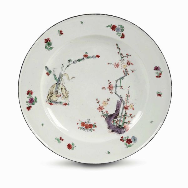 Piatto<BR>Venezia, Manifattura Cozzi, 1770-1775  - Asta Porcellane venete ed europee di un'importante Famiglia veneziana - Associazione Nazionale - Case d'Asta italiane