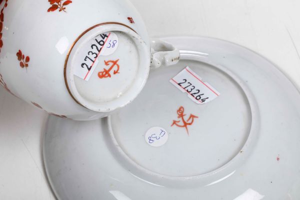 Tazza con piattino<BR>Venezia, Manifattura Cozzi, 1770-1780<BR>  - Asta Porcellane venete ed europee di un'importante Famiglia veneziana - Associazione Nazionale - Case d'Asta italiane