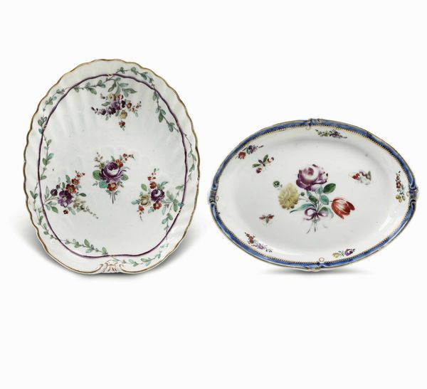 Due vassoietti<BR>Venezia, Manifattura Cozzi, 1780-1790  - Asta Porcellane venete ed europee di un'importante Famiglia veneziana - Associazione Nazionale - Case d'Asta italiane