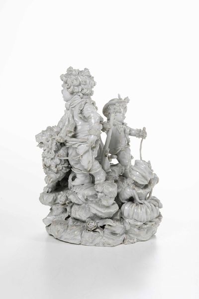 Eccezionale gruppo<BR>Nove, Manifattura Antonibon, gestione Baccin, 1770-1790  - Asta Porcellane venete ed europee di un'importante Famiglia veneziana - Associazione Nazionale - Case d'Asta italiane