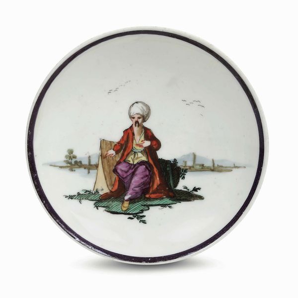 Piattino<BR>Nove, Manifattura Antonibon, gestione Parolin, 1775-1785  - Asta Porcellane venete ed europee di un'importante Famiglia veneziana - Associazione Nazionale - Case d'Asta italiane