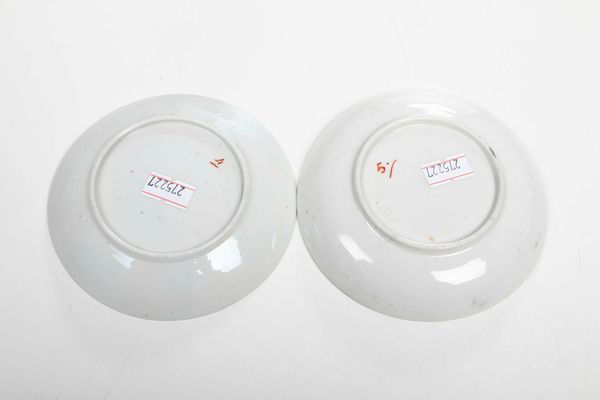 Due piattini<BR>Nove, Manifattura Antonibon, 1770-1790  - Asta Porcellane venete ed europee di un'importante Famiglia veneziana - Associazione Nazionale - Case d'Asta italiane