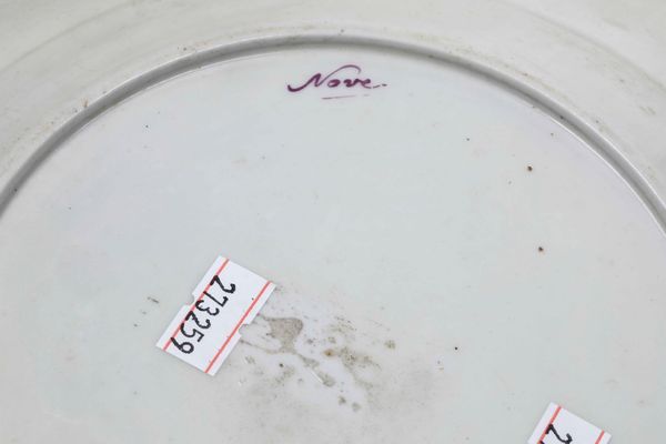 Piatto<BR>Nove,Manifattura Antonibon, gestione Baroni, 1802-1810  - Asta Porcellane venete ed europee di un'importante Famiglia veneziana - Associazione Nazionale - Case d'Asta italiane