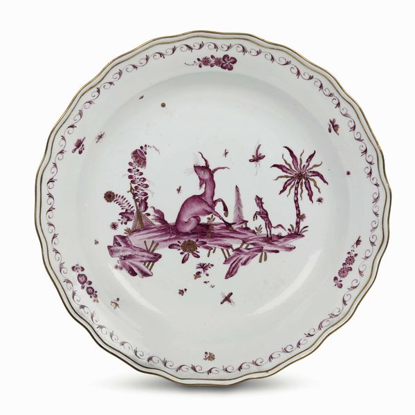 Grande piatto<BR>Meissen, 1740 circa<BR>  - Asta Porcellane venete ed europee di un'importante Famiglia veneziana - Associazione Nazionale - Case d'Asta italiane