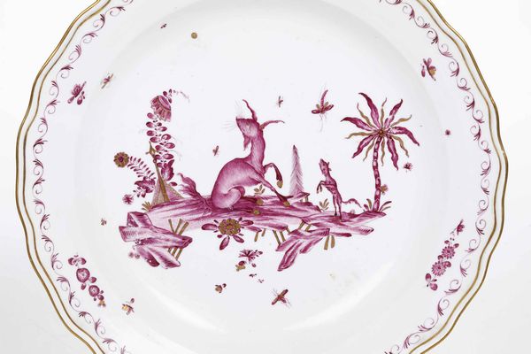 Grande piatto<BR>Meissen, 1740 circa<BR>  - Asta Porcellane venete ed europee di un'importante Famiglia veneziana - Associazione Nazionale - Case d'Asta italiane
