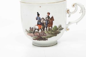Tazza con piattino<BR>Meissen, 1750 circa  - Asta Porcellane venete ed europee di un'importante Famiglia veneziana - Associazione Nazionale - Case d'Asta italiane