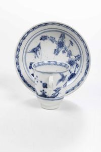 Tazza con piattino<BR>Vienna, Manifattura Imperiale, terzo quarto del XVIII secolo<BR><BR>  - Asta Porcellane venete ed europee di un'importante Famiglia veneziana - Associazione Nazionale - Case d'Asta italiane