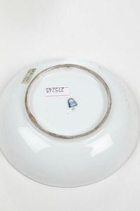 Tazza con piattino<BR>Vienna, Manifattura Imperiale, 1760-1780 circa<BR>Pittura di Jacob Ressler<BR>  - Asta Porcellane venete ed europee di un'importante Famiglia veneziana - Associazione Nazionale - Case d'Asta italiane