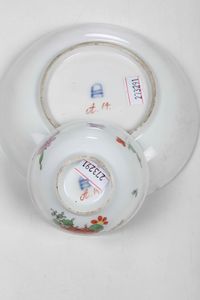 Tazza con piattino<BR>Vienna, Manifattura Imperiale, verso il 1780  - Asta Porcellane venete ed europee di un'importante Famiglia veneziana - Associazione Nazionale - Case d'Asta italiane