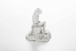 Figurina di Ercole<BR>Germania, Manifattura di Frankenthal, 1787 circa  - Asta Porcellane venete ed europee di un'importante Famiglia veneziana - Associazione Nazionale - Case d'Asta italiane