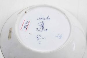 Due piattini<BR>Francia, Manifattura di S�vres, 1783 e 1793-1800  - Asta Porcellane venete ed europee di un'importante Famiglia veneziana - Associazione Nazionale - Case d'Asta italiane