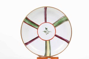 Tazza con piattino<BR>Venezia, Manifattura Cozzi, 1780 circa  - Asta Porcellane venete ed europee di un'importante Famiglia veneziana - Associazione Nazionale - Case d'Asta italiane