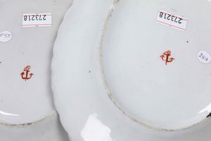 Coppia di vassoietti<BR>Venezia, Manifattura Cozzi, 1780 circa  - Asta Porcellane venete ed europee di un'importante Famiglia veneziana - Associazione Nazionale - Case d'Asta italiane