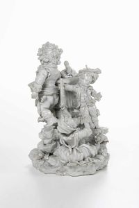 Eccezionale gruppo<BR>Nove, Manifattura Antonibon, gestione Baccin, 1770-1790  - Asta Porcellane venete ed europee di un'importante Famiglia veneziana - Associazione Nazionale - Case d'Asta italiane