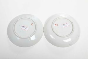 Due piattini<BR>Nove, Manifattura Antonibon, 1770-1790  - Asta Porcellane venete ed europee di un'importante Famiglia veneziana - Associazione Nazionale - Case d'Asta italiane