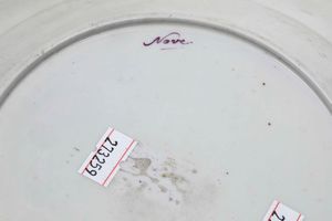 Piatto<BR>Nove,Manifattura Antonibon, gestione Baroni, 1802-1810  - Asta Porcellane venete ed europee di un'importante Famiglia veneziana - Associazione Nazionale - Case d'Asta italiane