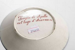 Tazza con piattino<BR>Napoli, Manifattura Giustiniani (?), primo quarto del XIX secolo<BR>  - Asta Porcellane venete ed europee di un'importante Famiglia veneziana - Associazione Nazionale - Case d'Asta italiane
