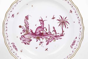 Grande piatto<BR>Meissen, 1740 circa<BR>  - Asta Porcellane venete ed europee di un'importante Famiglia veneziana - Associazione Nazionale - Case d'Asta italiane