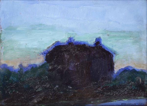 Sexto Canegallo : Paessaggio in azzurro  - Asta Dipinti del XIX e XX secolo - Associazione Nazionale - Case d'Asta italiane