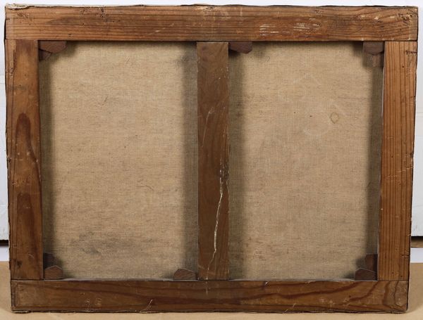 Eugene Isabey : Barche sulla riva  - Asta Dipinti del XIX e XX secolo - Associazione Nazionale - Case d'Asta italiane