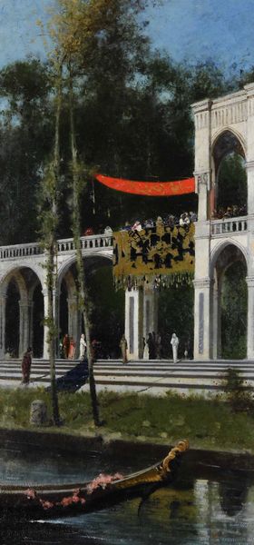 Michele Tedesco, Attribuito a : Il palazzo dello sceicco  - Asta Dipinti del XIX e XX secolo - Associazione Nazionale - Case d'Asta italiane