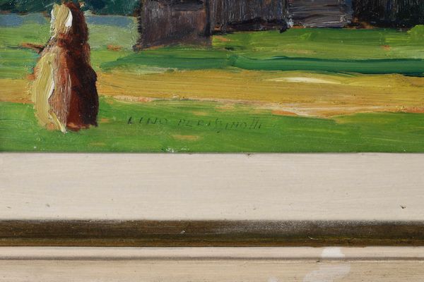 Lino Perissinotti : Paesaggio montano  - Asta Dipinti del XIX e XX secolo - Associazione Nazionale - Case d'Asta italiane