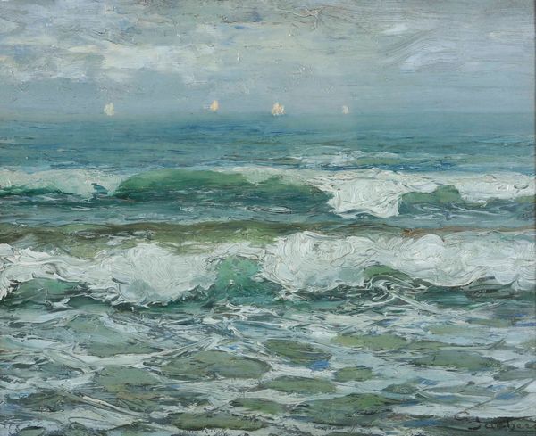 Giuseppe Sacheri : Veduta marina  - Asta Dipinti del XIX e XX secolo - Associazione Nazionale - Case d'Asta italiane