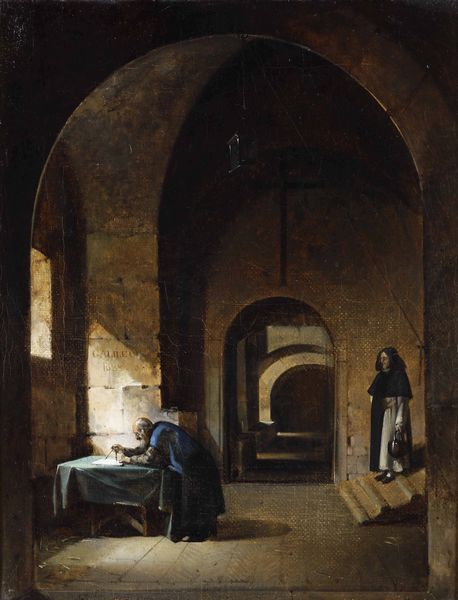 François-Marius Granet : Galileo  - Asta Dipinti del XIX e XX secolo - Associazione Nazionale - Case d'Asta italiane