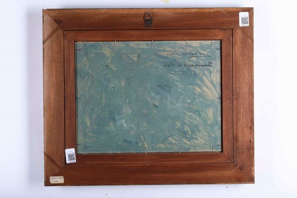 Giuseppe Sacheri : Sole di tramonto  - Asta Dipinti del XIX e XX secolo - Associazione Nazionale - Case d'Asta italiane