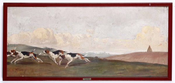 Aurelio Craffonara : Caccia alla volpe  - Asta Dipinti del XIX e XX secolo - Associazione Nazionale - Case d'Asta italiane