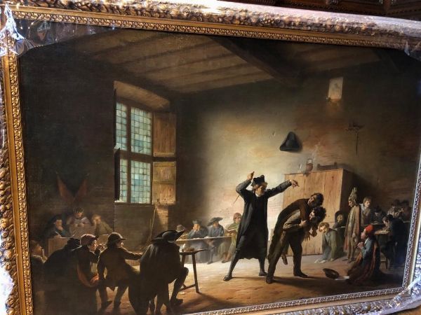 Ferdinando Cicconi : La scuola sotto i cessati governi, 1889  - Asta Dipinti del XIX e XX secolo - Associazione Nazionale - Case d'Asta italiane