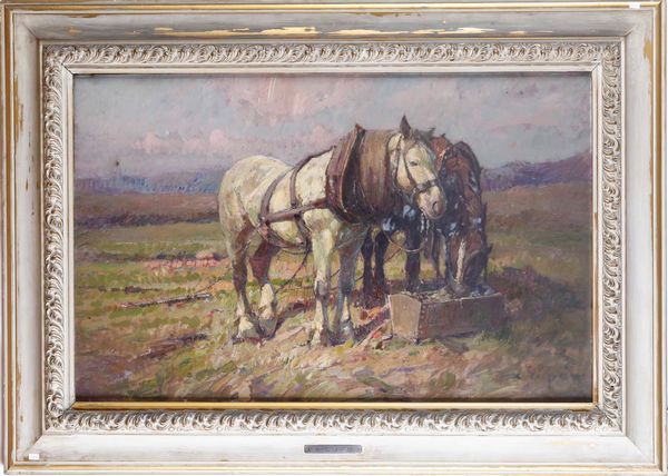 Alessandro Lupo : Cavalli  - Asta Dipinti del XIX e XX secolo - Associazione Nazionale - Case d'Asta italiane