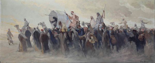 Gino Albieri : Carovana berbera  - Asta Dipinti del XIX e XX secolo - Associazione Nazionale - Case d'Asta italiane