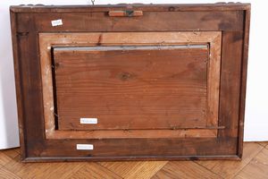 Luigi Steffani : Spiaggia con pescatori  - Asta Dipinti del XIX e XX secolo - Associazione Nazionale - Case d'Asta italiane