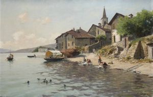 Silvio Poma - Veduta del lago