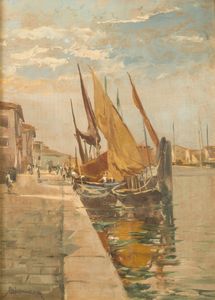 Ambrogio Vismara - Veduta di porto