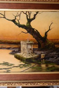 Enrique Serra : L�Albero Sacro  - Asta Dipinti del XIX e XX secolo - Associazione Nazionale - Case d'Asta italiane