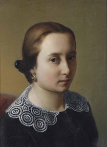Pittore del XIX secolo Ritratto femminile  - Asta Dipinti del XIX e XX secolo - Associazione Nazionale - Case d'Asta italiane