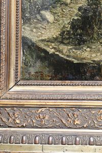 Fritz Brandt : Cascate di Tivoli, 1891  - Asta Dipinti del XIX e XX secolo - Associazione Nazionale - Case d'Asta italiane