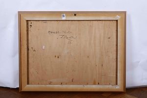 Ferruccio Rontini : Mercato Vicelio  - Asta Dipinti del XIX e XX secolo - Associazione Nazionale - Case d'Asta italiane