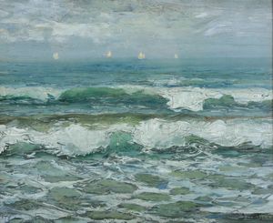 Giuseppe Sacheri - Veduta marina