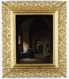 François-Marius Granet : Galileo  - Asta Dipinti del XIX e XX secolo - Associazione Nazionale - Case d'Asta italiane