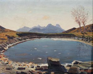 Oreste Albertini - Pozza d'acqua in Grigna