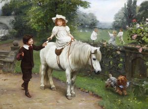 Arthur John Elsley - The first love letter, 1908