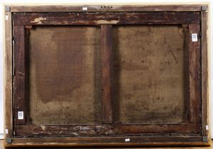 Franz Richard Unterberger : Scena di porto sl tramonto  - Asta Dipinti del XIX e XX secolo - Associazione Nazionale - Case d'Asta italiane