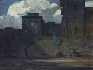 Renato Natali, Attribuito a - Strada di notte