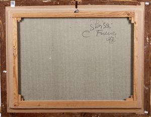 Sergio Cirno Bissi : Merenda in riva al fiume  - Asta Dipinti del XIX e XX secolo - Associazione Nazionale - Case d'Asta italiane